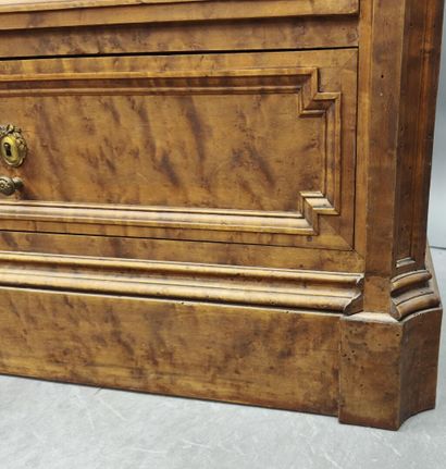 Rectangular chiffonier with bird's-eye maple...