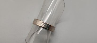 Small ring in white gold (750). Italian hallmark....