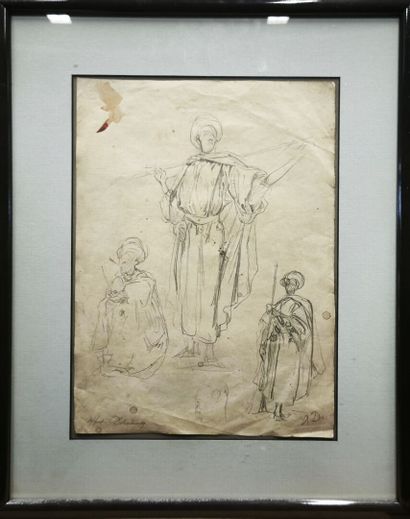 Alfred DEHODENCQ (1822 - 1882). Study of...