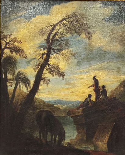 Jacques Ignace PARROCEL (1667-1722). Landscape...