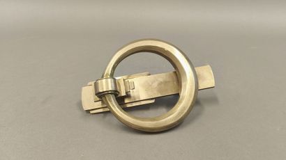 Antique silver-plated bronze door knocker...