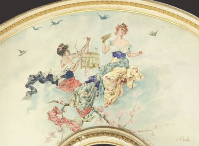 Late 19th century French school. L'amour...