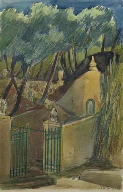 Roberto TERRACINI (1920-1974). Landscape...
