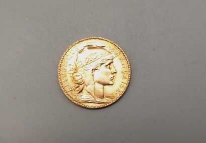 20 franc gold coin Marianne au coq 1911....