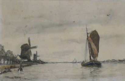Franck BOGGS (1855-1926). Landscape with...