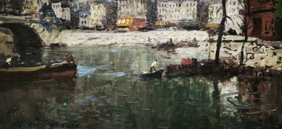Mério AMEGLIO (1897-1970). Paris, banks of...