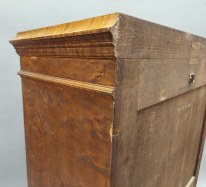 Rectangular chiffonier with bird's-eye maple...