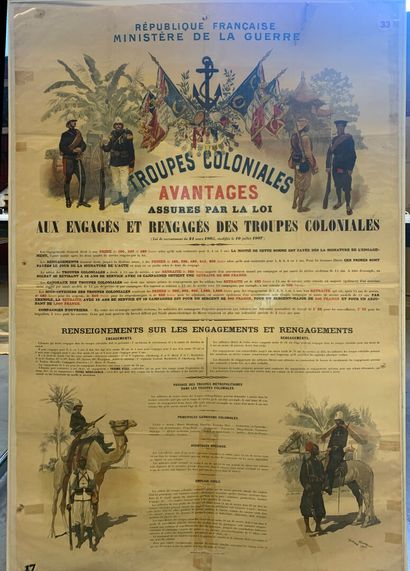 Lot d'affiches et documents comprenant :...