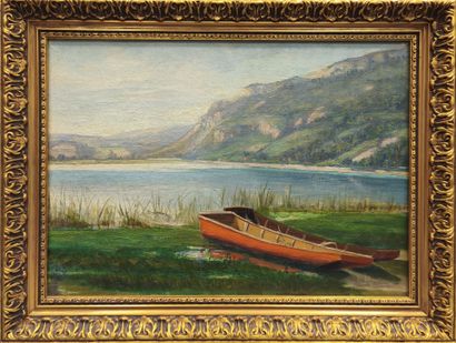 Jacques MORION (1863-1904). Lac d'Aiguebelette...