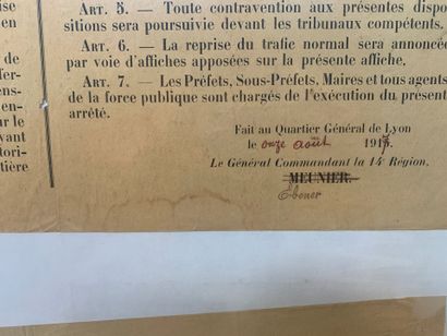 Lot de 5 affiches comprenant : - Maurice...