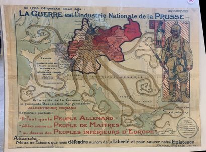 Lot d'affiches et documents comprenant :...