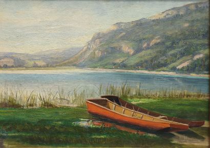 Jacques MORION (1863-1904). Lac d'Aiguebelette...