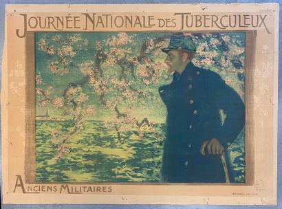 Lot de 4 affiches lithographiques comprenant...