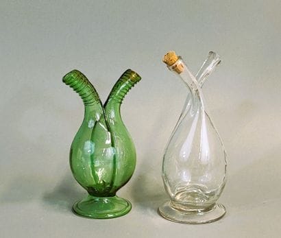Suite of 19th century glassware including...