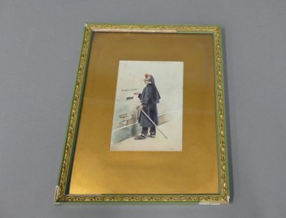 José MAUGE (1866-1935), (attribué à). Cuirassier...