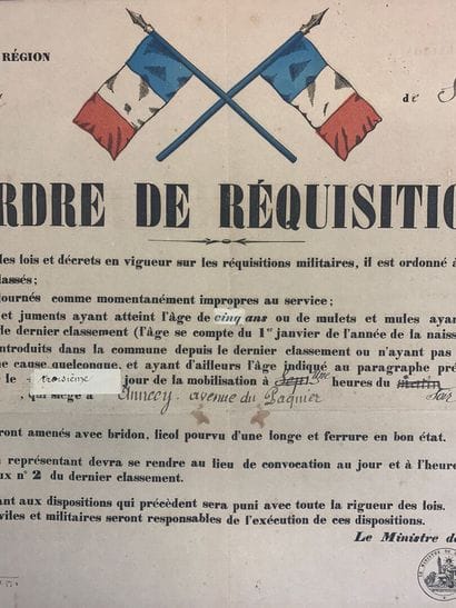 Lot de 7 affiches comprenant : - Instruction...