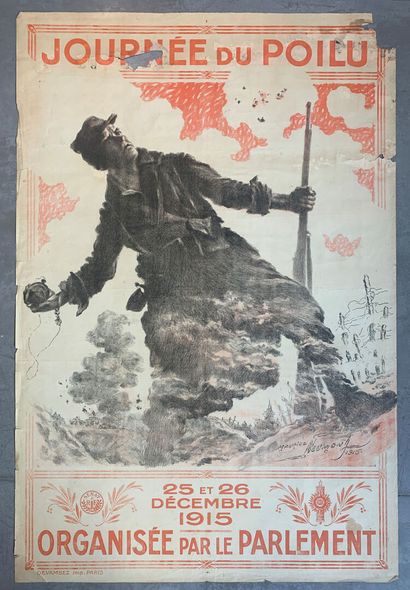 Lot de 5 affiches lithographiques comprenant...