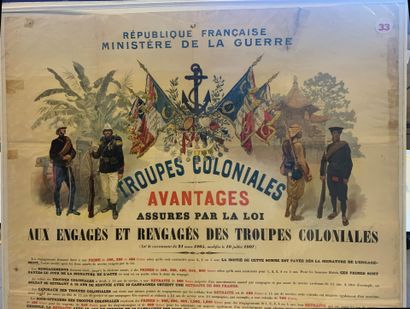 Lot d'affiches et documents comprenant :...