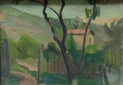 Jacques PEROTTO (1879-1937). Grange sur la...