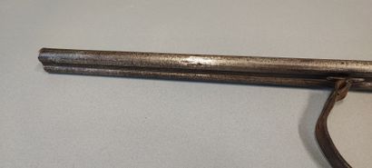 Fusil de chasse à broche pontet volute, crosse...