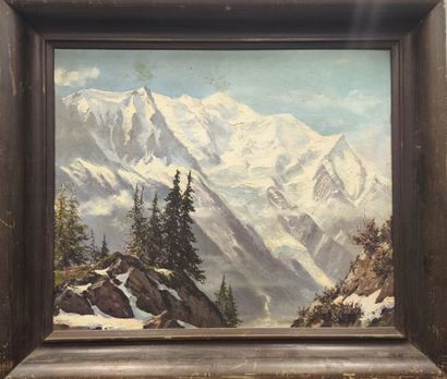 Marcel WIBAULT (1905-1998). Chamonix, Le...