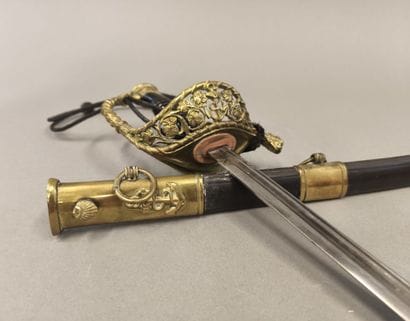 Sabre de marine, Troisième République. Monture...