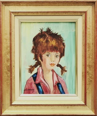 Charles CUZIN ( 1907-1975). Deux portraits...