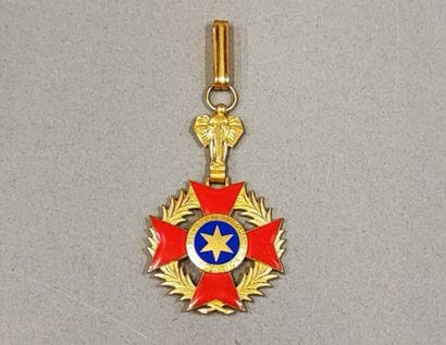 BENIN DAHOMEY, ordre de l'Etoile noire. Médaille...