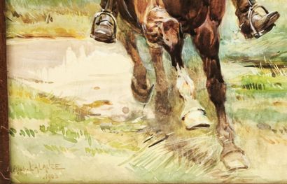 Alphonse LALAUZE ( 1838 -1905). Chasseur...
