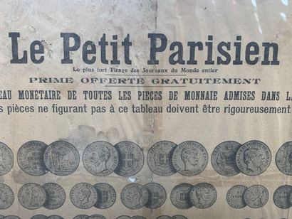 Lot d'affiches comprenant : - Le Petit Parisien...