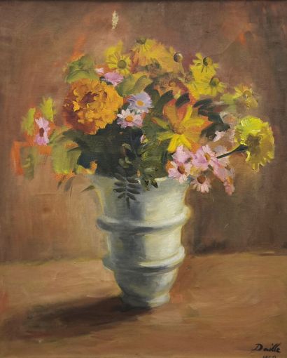 Amédée DAILLE (1896-1985). Bouquet de fleurs,...