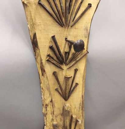 Collection of antique wrought-iron nails...