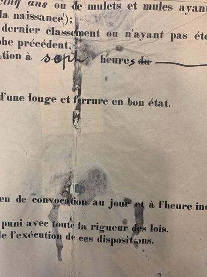 Lot de 7 affiches comprenant : - Instruction...