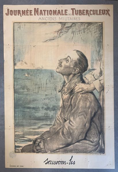 Lot de 5 affiches lithographiques comprenant...