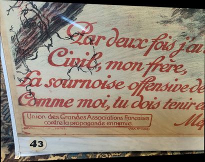 Lot de 5 affiches comprenant : - Maurice...