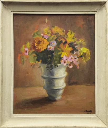 Amédée DAILLE (1896-1985). Bouquet de fleurs,...