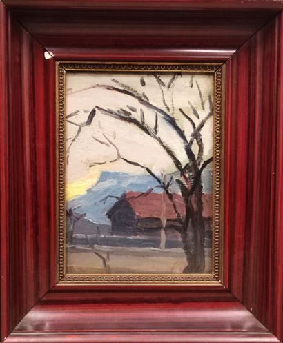 Jacques PEROTTO (1879-1937). Coucher de soleil...