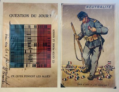 Lot de 6 affiches et 8 reproductions comprenant...