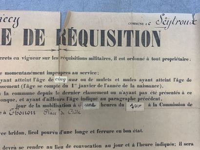 Lot de 7 affiches comprenant : - Instruction...