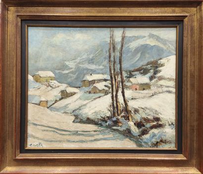 Francis CARIFFA (1890-1975). Fin d'hiver...