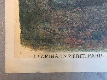 Lot de 5 affiches lithographiques comprenant...