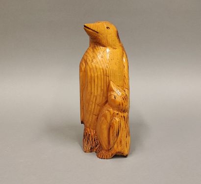 Vierge en bois sculpté - H. 40 cm
Joint :...