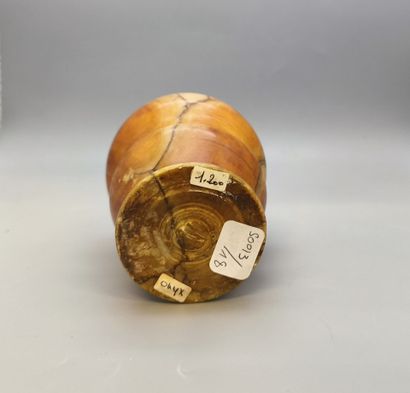 Old alabaster ointment jar. Beautiful patina....