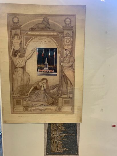 Lot d'affiches et documents comprenant :...