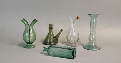 Suite of 19th century glassware including...