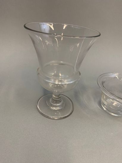 Suite of 19th century glassware including...