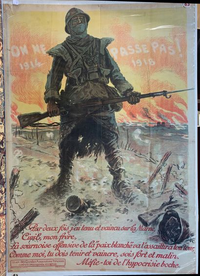 Lot de 5 affiches comprenant : - Maurice...