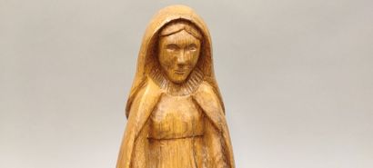Vierge en bois sculpté - H. 40 cm
Joint :...