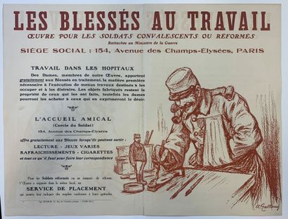 Lot de 5 affiches (dont 3 lithographiques)...