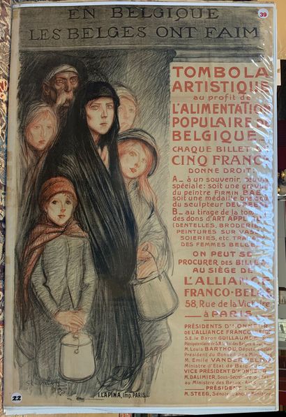 Lot de 4 affiches (dont 3 lithographiques)...